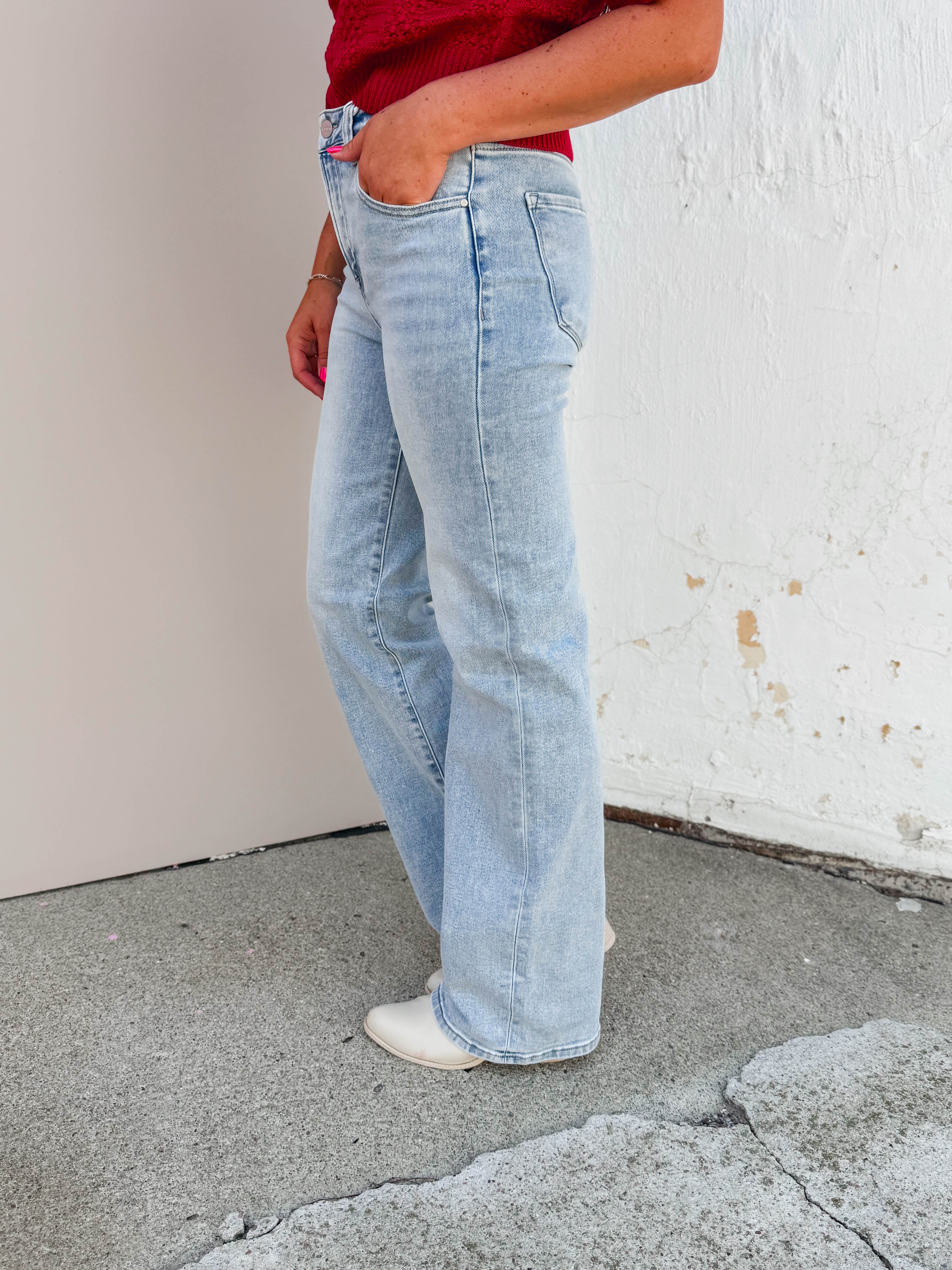 Avery High Rise 90's Wide Leg Denim - Image 11