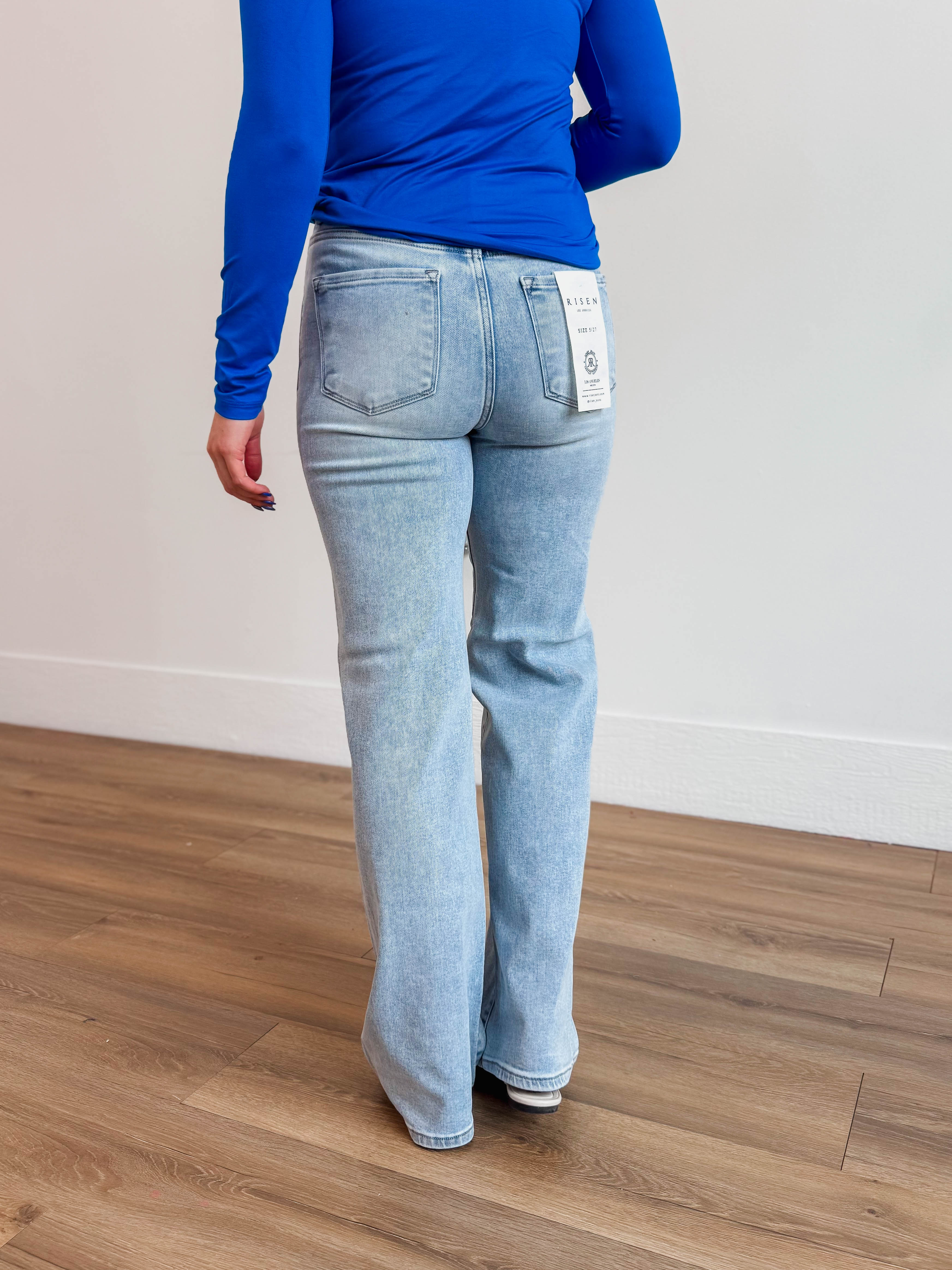 Avery High Rise 90's Wide Leg Denim - Image 5