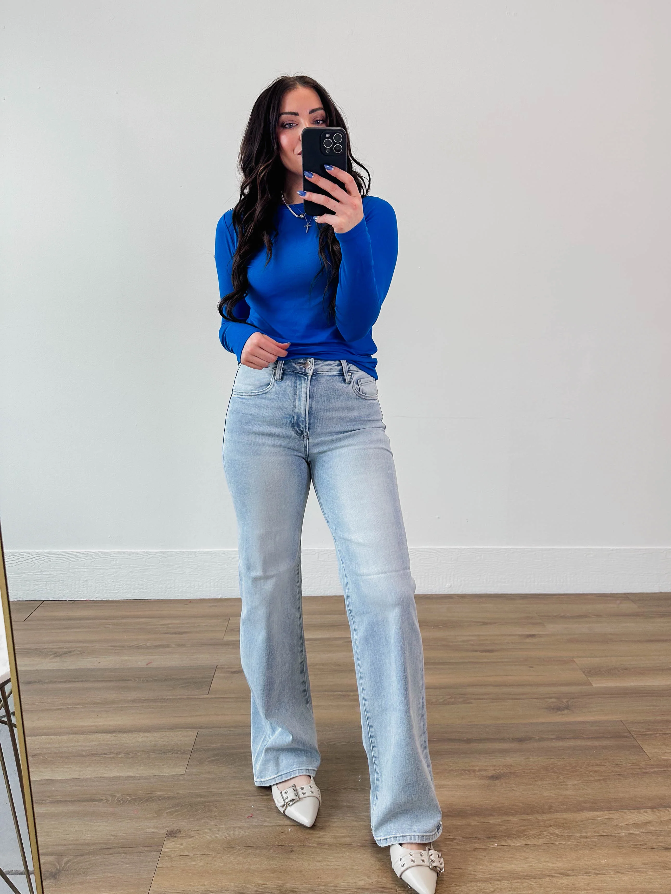 Avery High Rise 90's Wide Leg Denim - Image 6