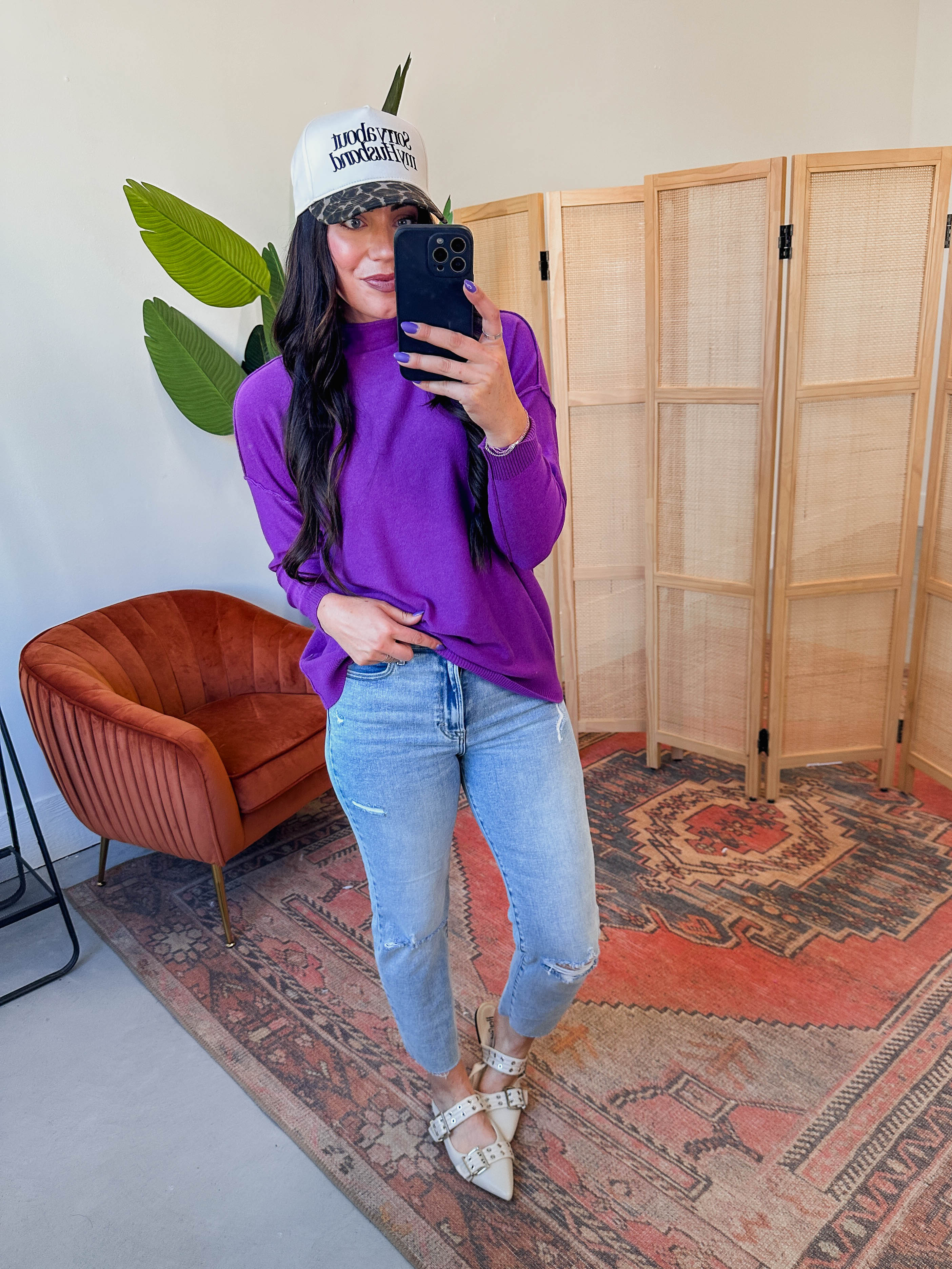 Camille Sweater-Violet - Image 8