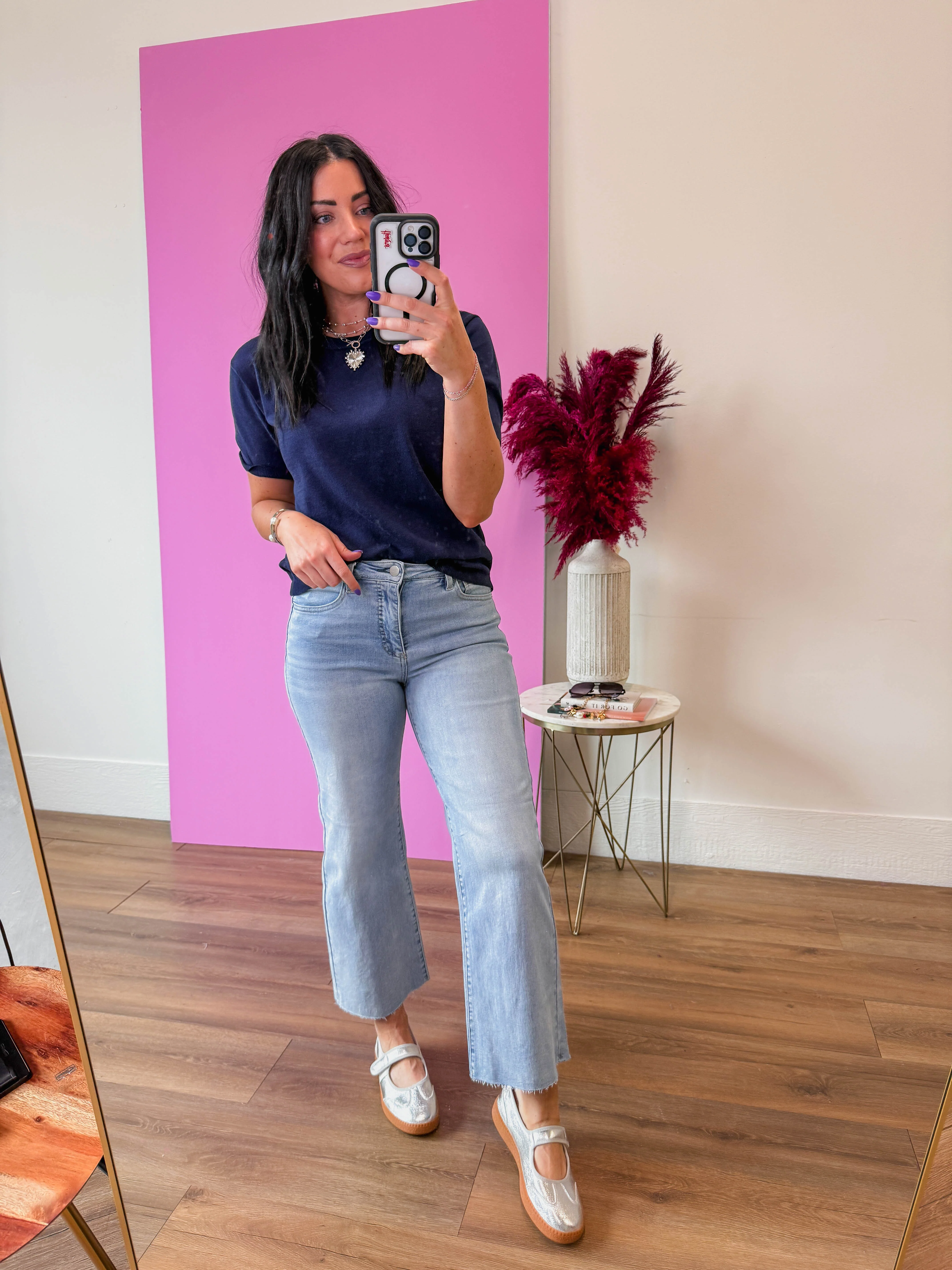 Carrie Knit Top-Navy - Image 10