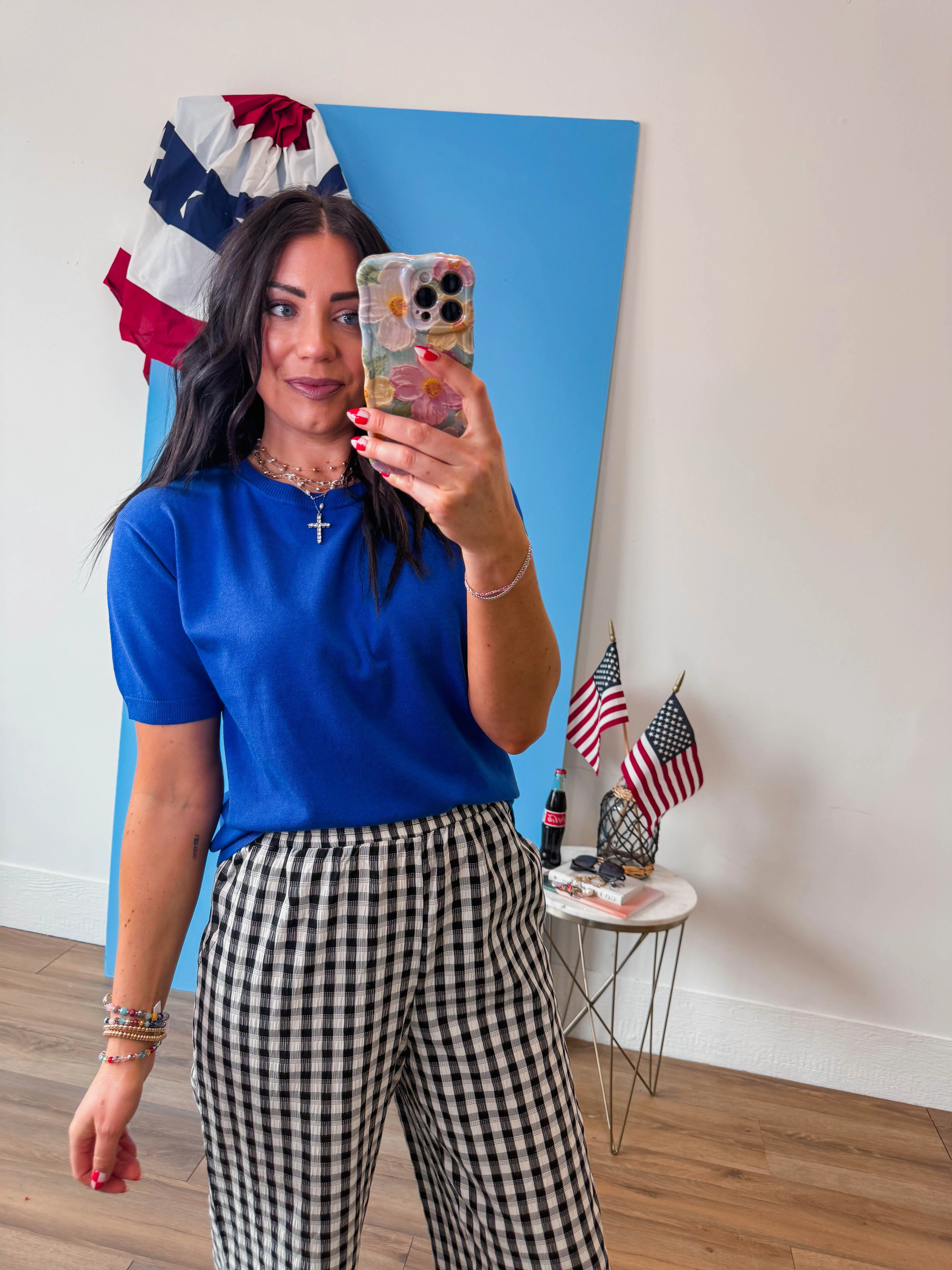 Carrie Knit Top-Royal Blue - Image 5