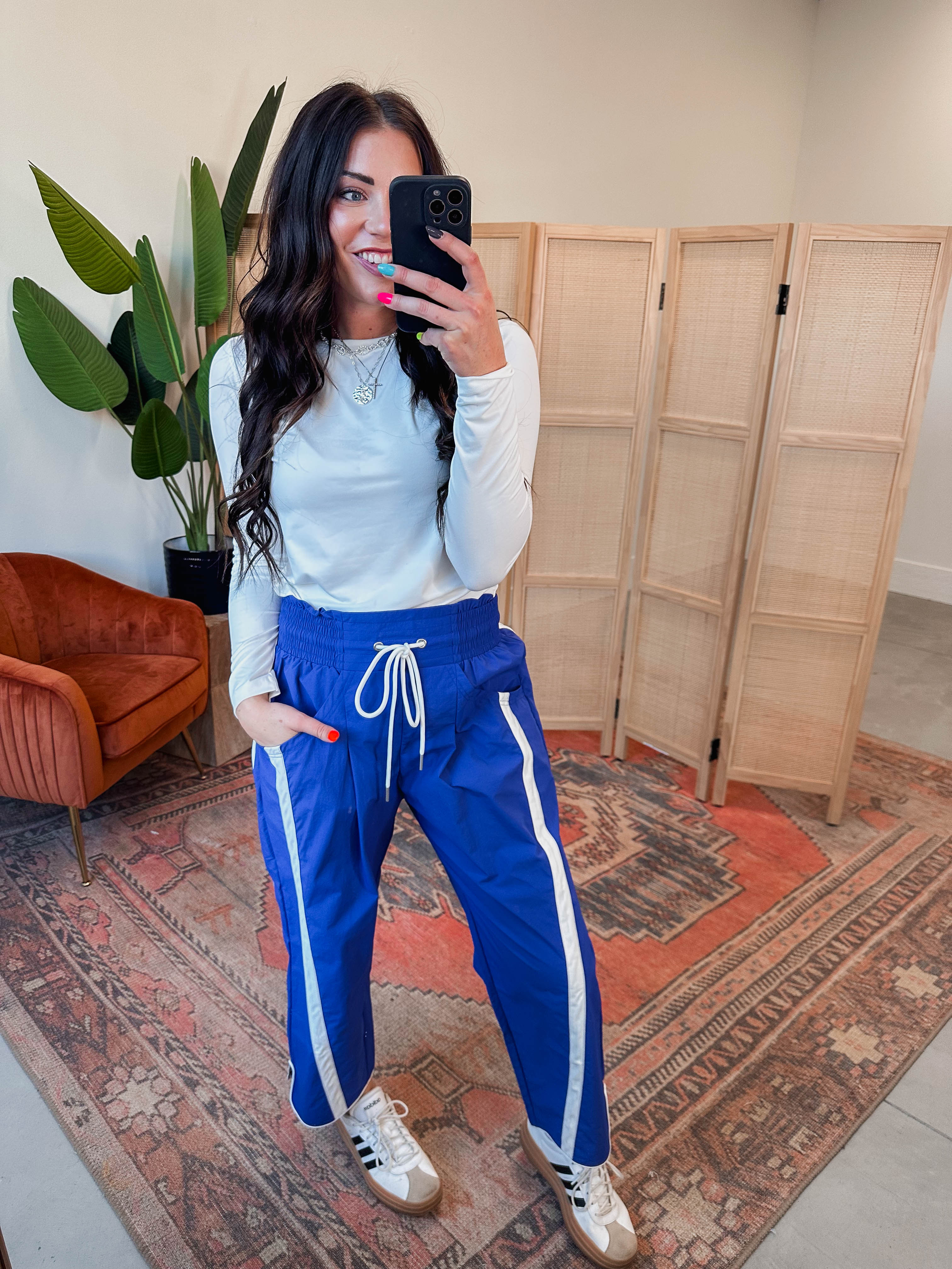 Cool Girl Barrel Pants-Blue - Image 7