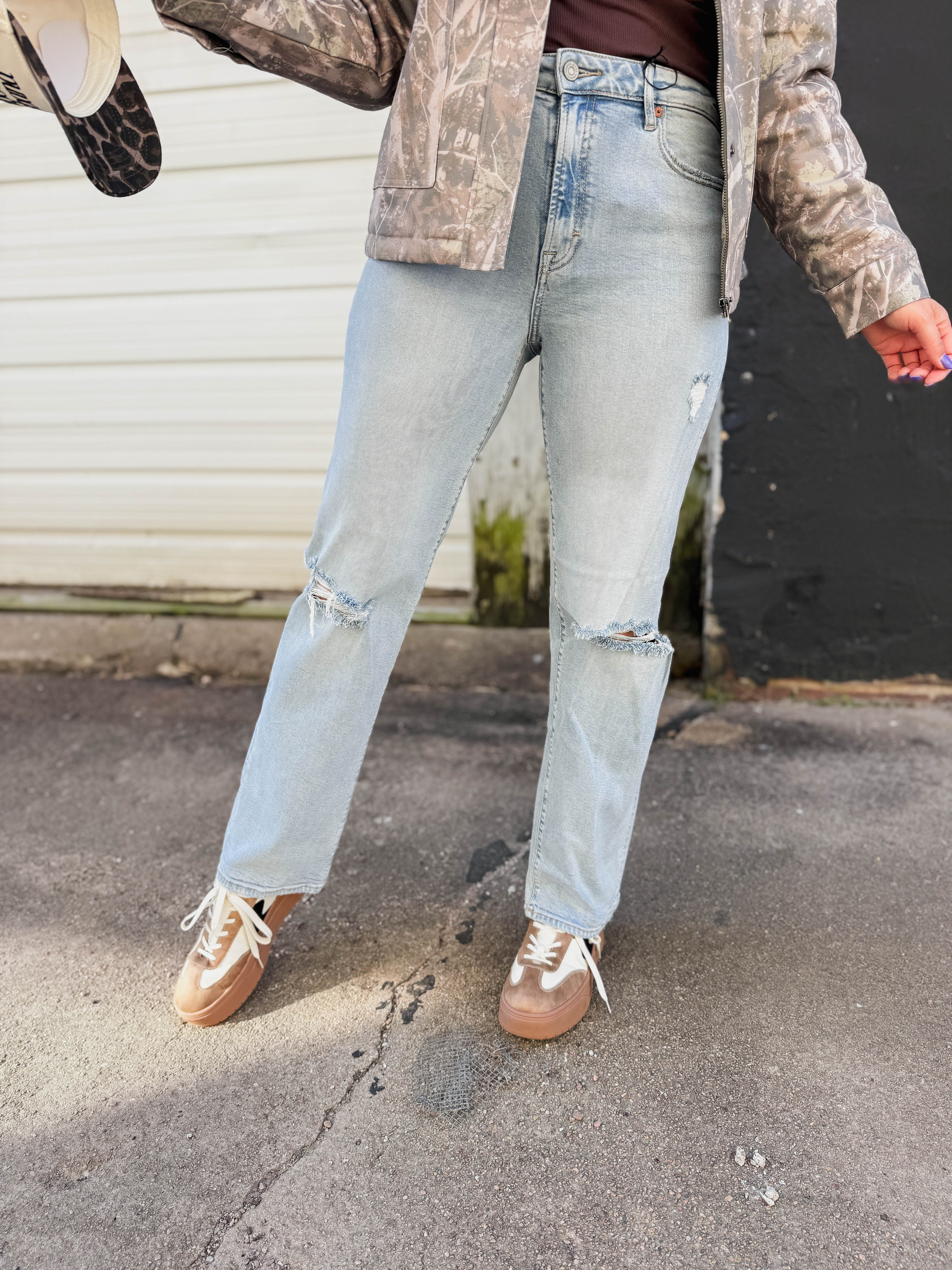 Emma High Rise Wide Straight Leg Denim - Image 8