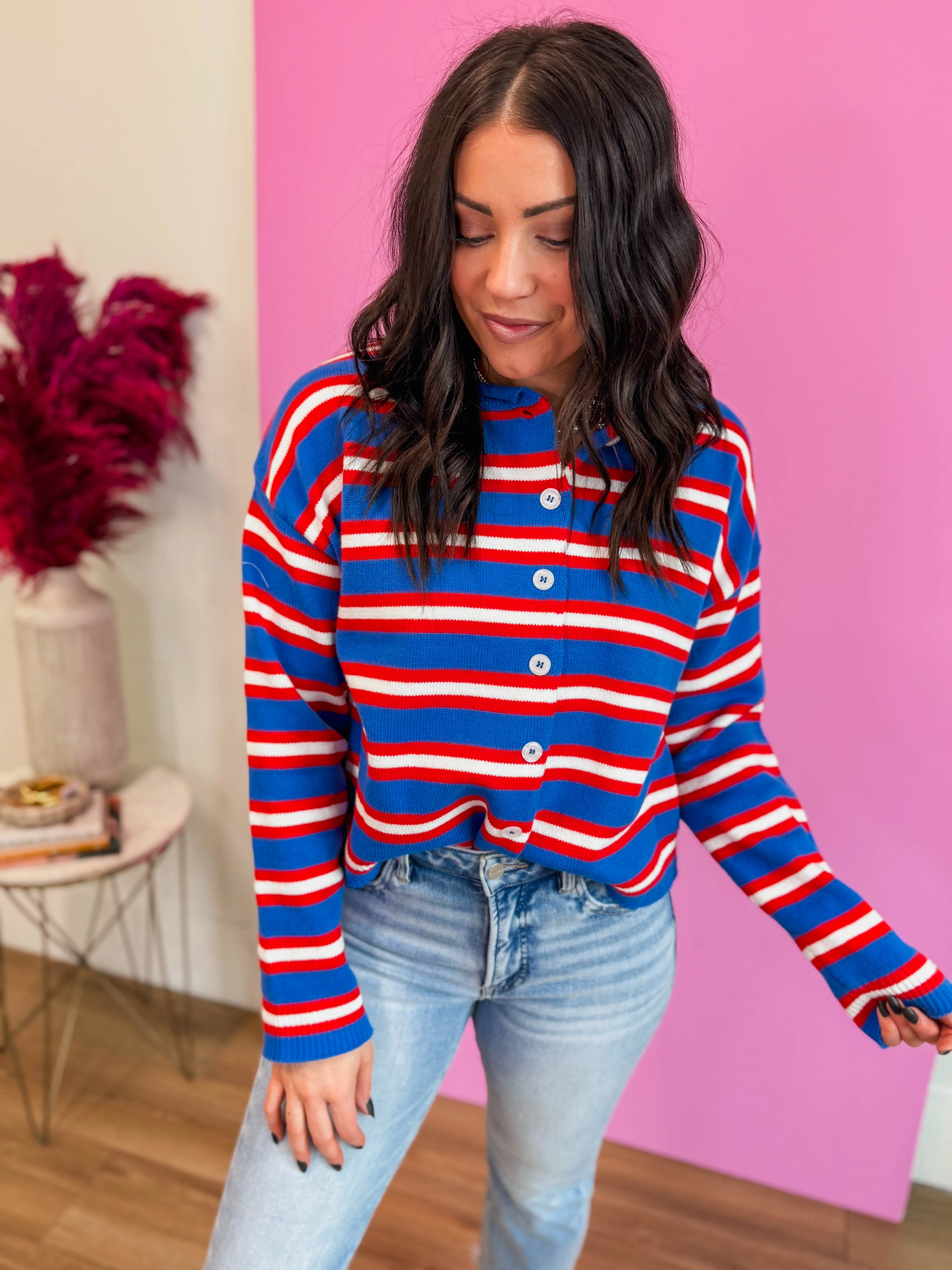 Everyday Edge Striped Cardigan - Image 13