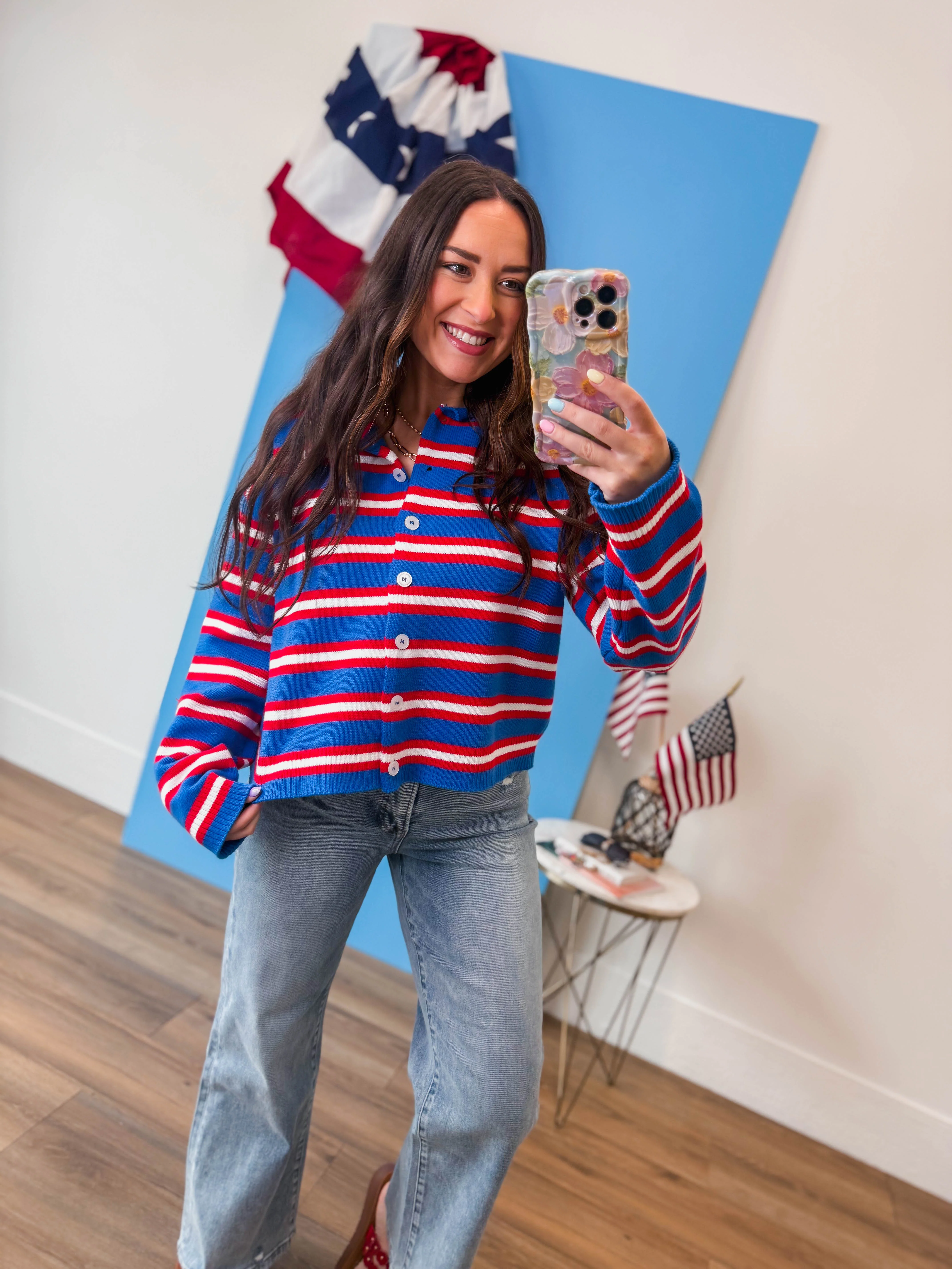 Everyday Edge Striped Cardigan - Image 7