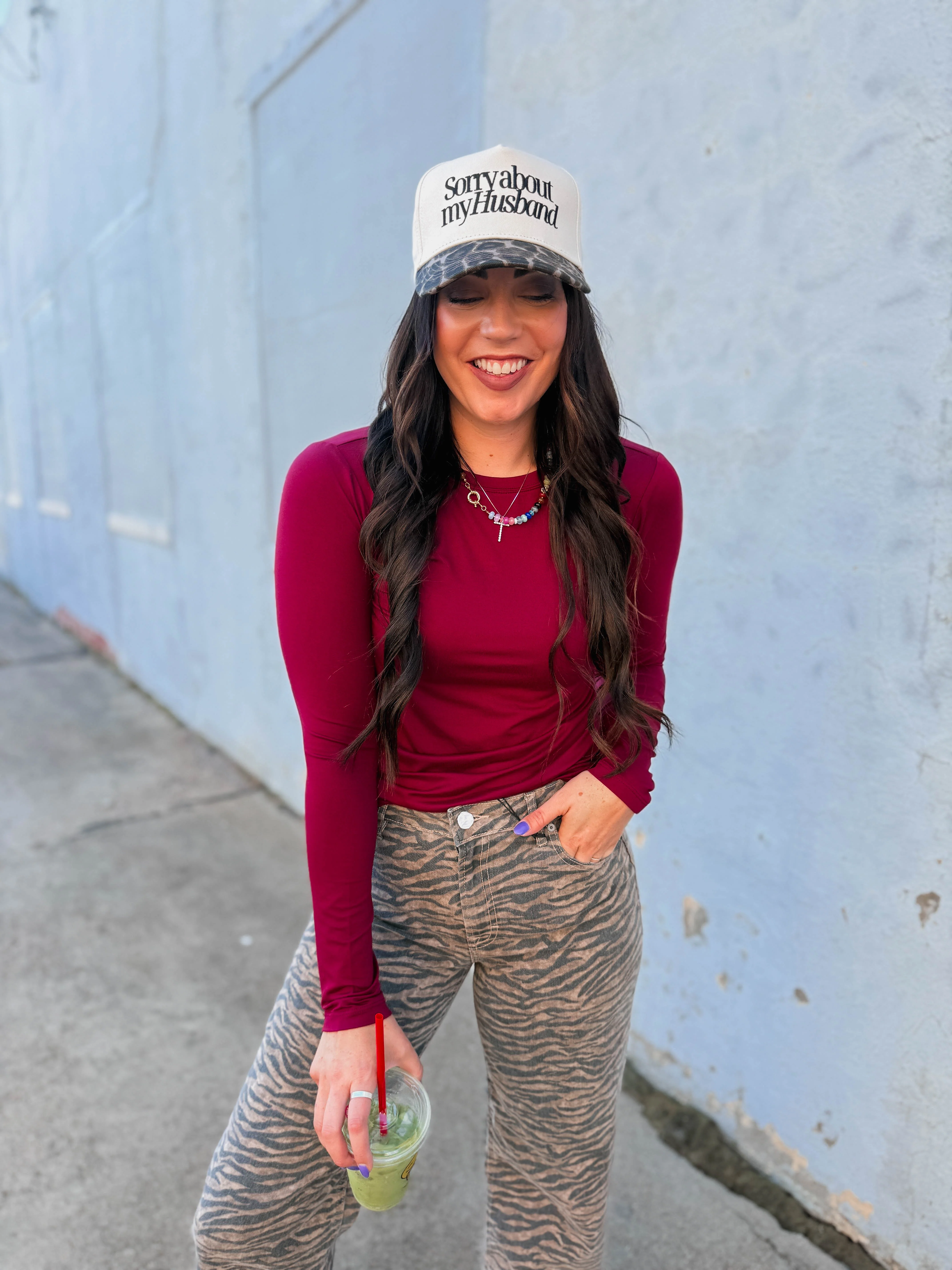 Everyday Essential Long Sleeve-Cabernet - Image 5