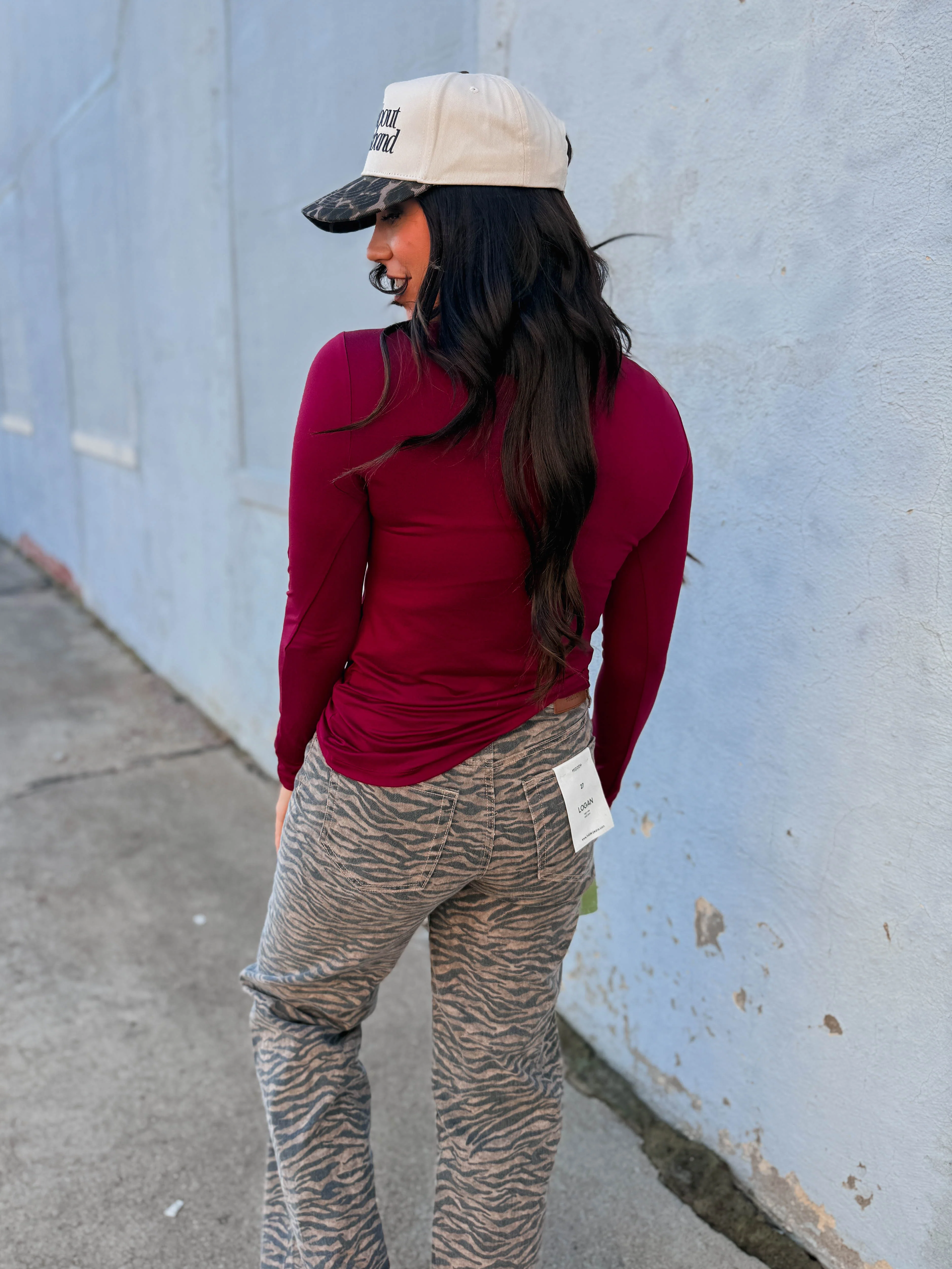 Everyday Essential Long Sleeve-Cabernet - Image 7