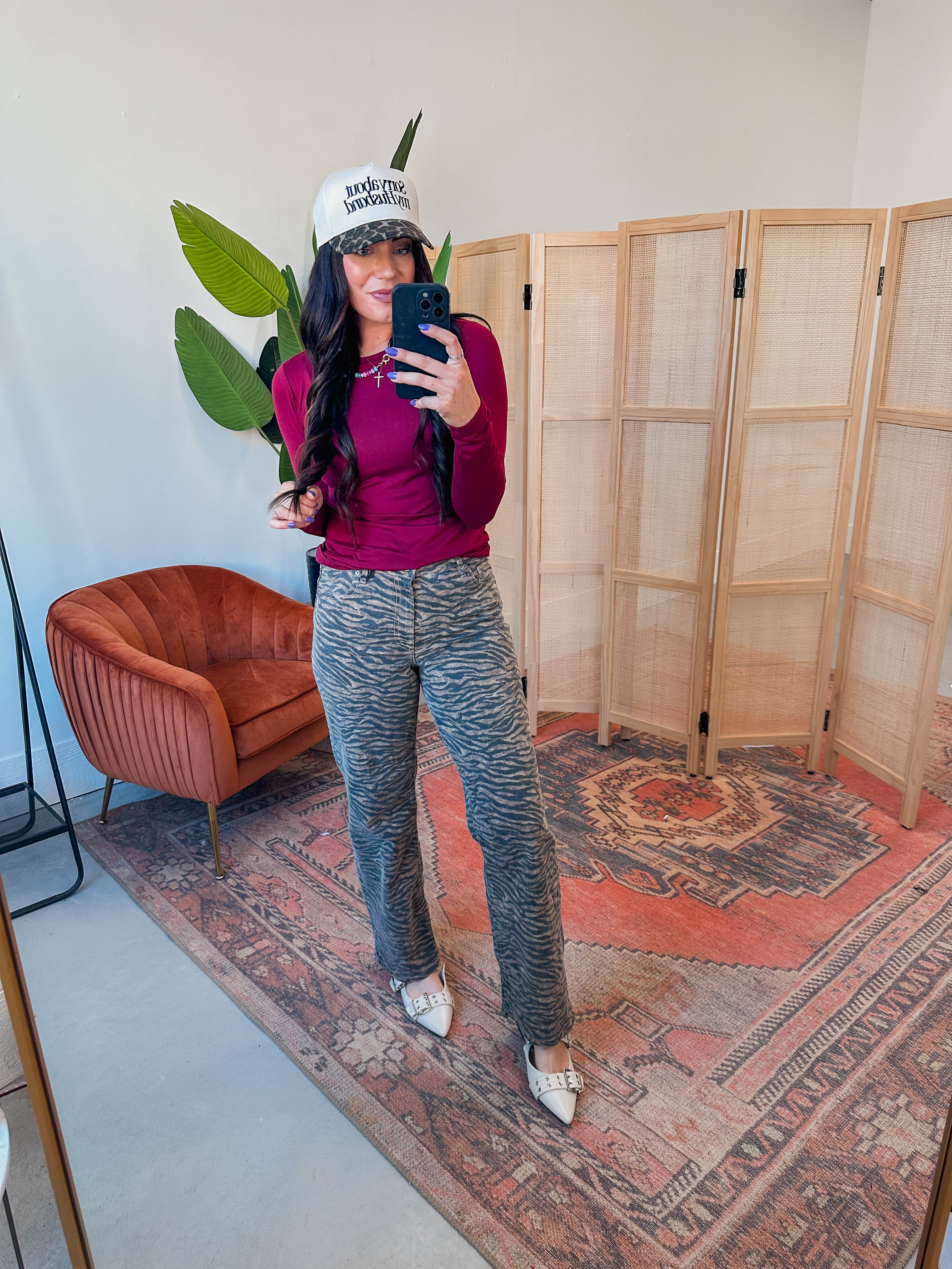 Everyday Essential Long Sleeve-Cabernet - Image 8