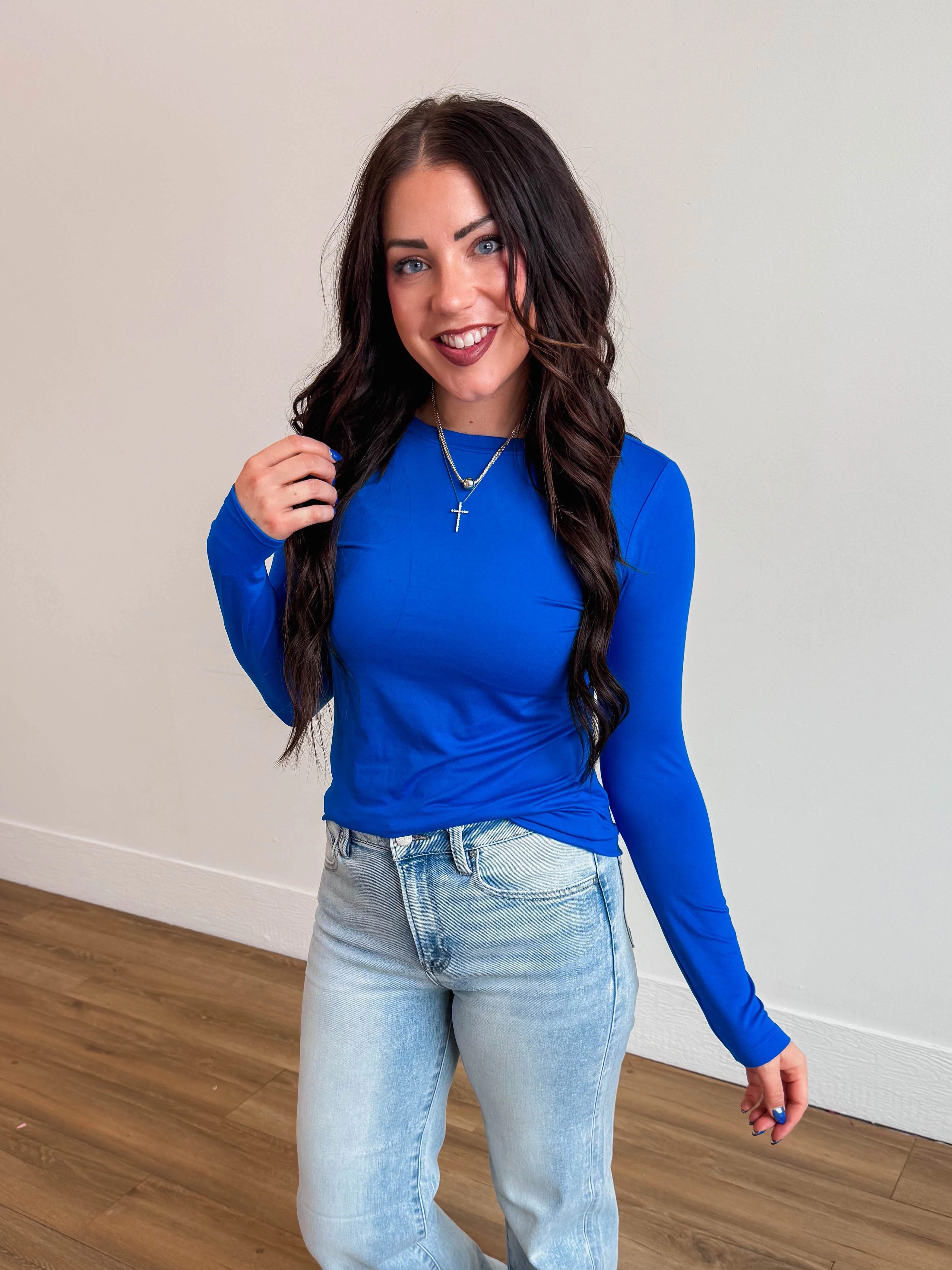 Everyday Essential Long Sleeve-Ocean Blue - Image 5