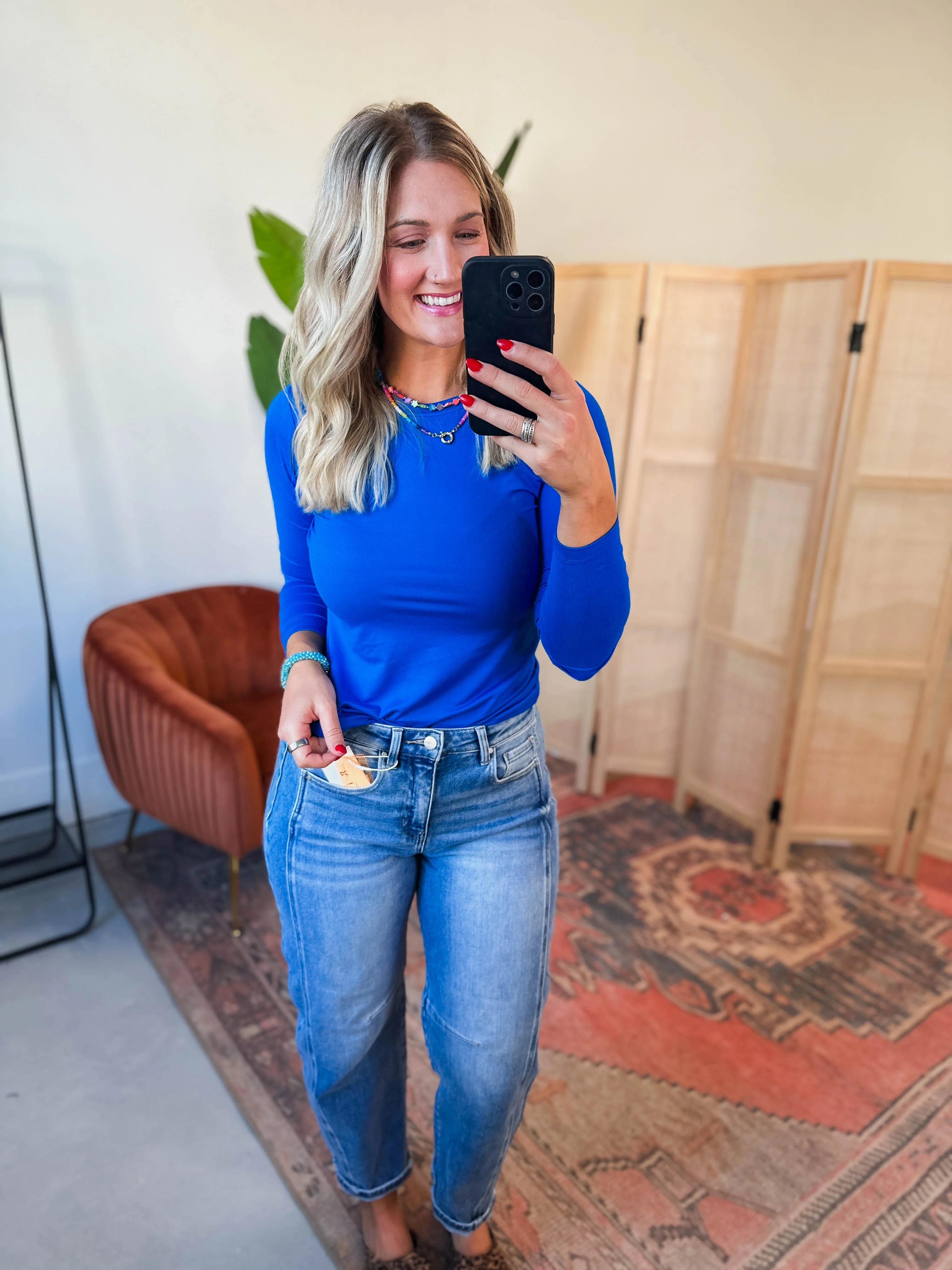 Everyday Essential Long Sleeve-Ocean Blue - Image 7