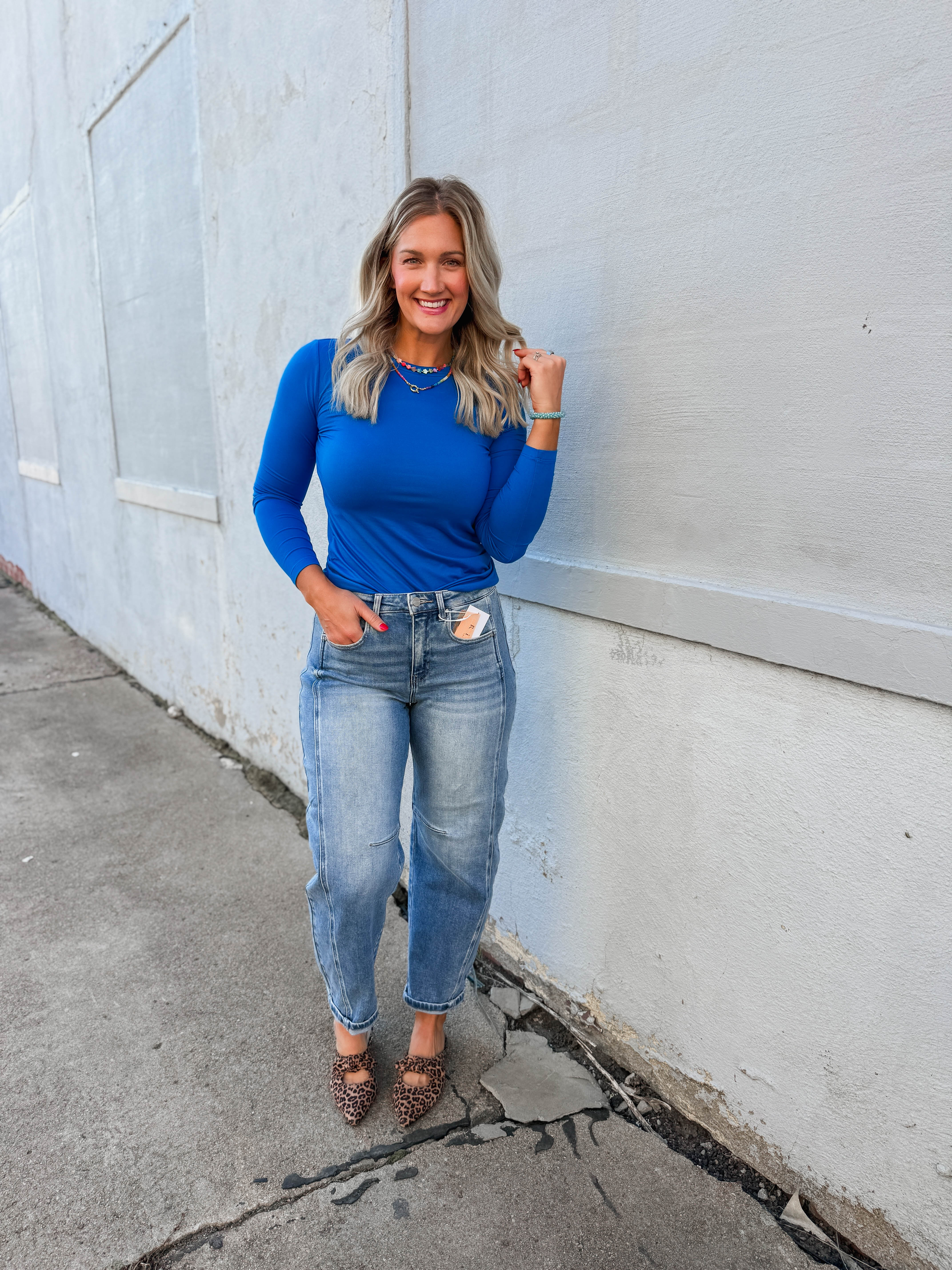 Everyday Essential Long Sleeve-Ocean Blue - Image 8