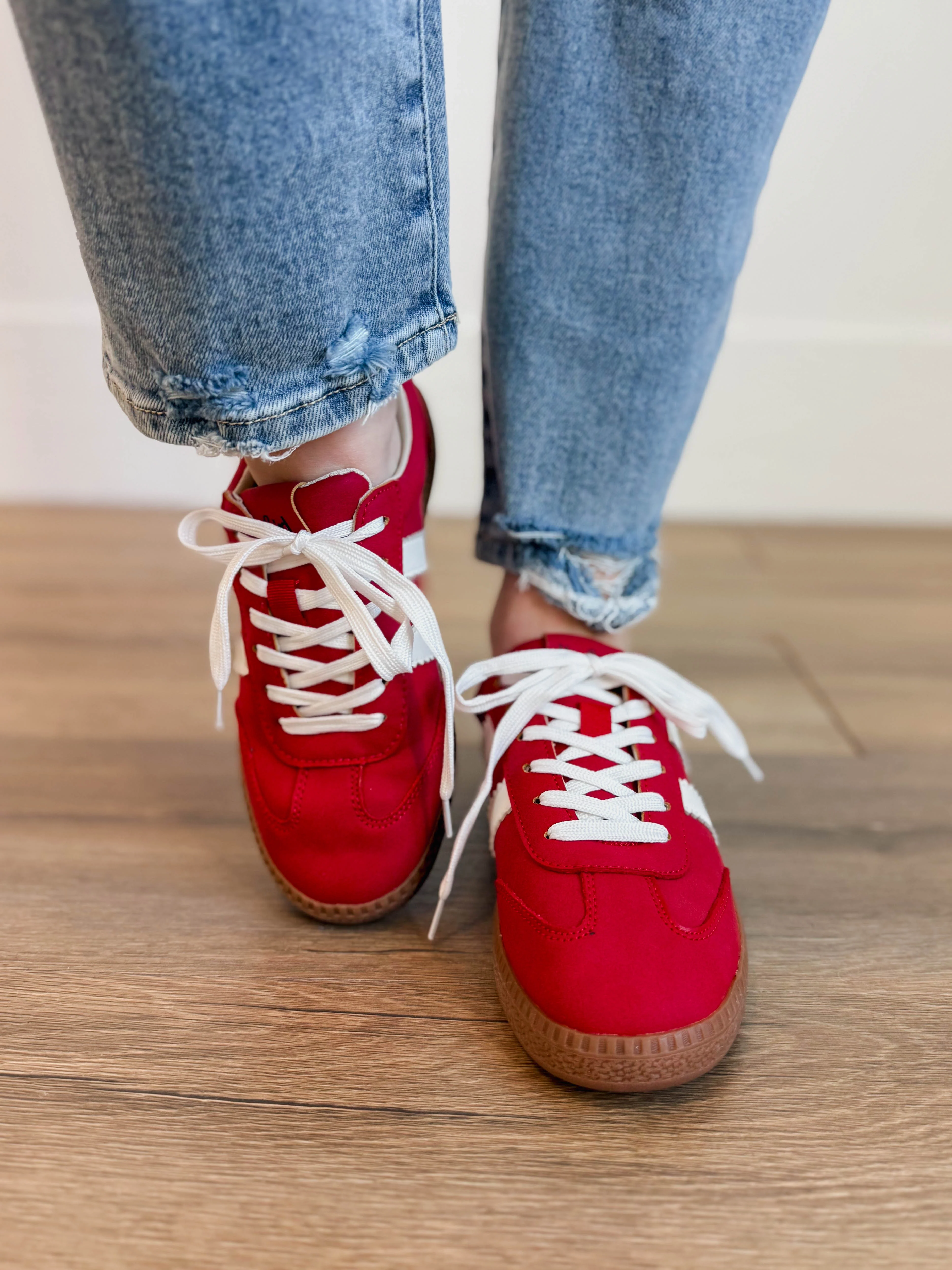 Corky's Heads Up Sneaker-Red - Image 3