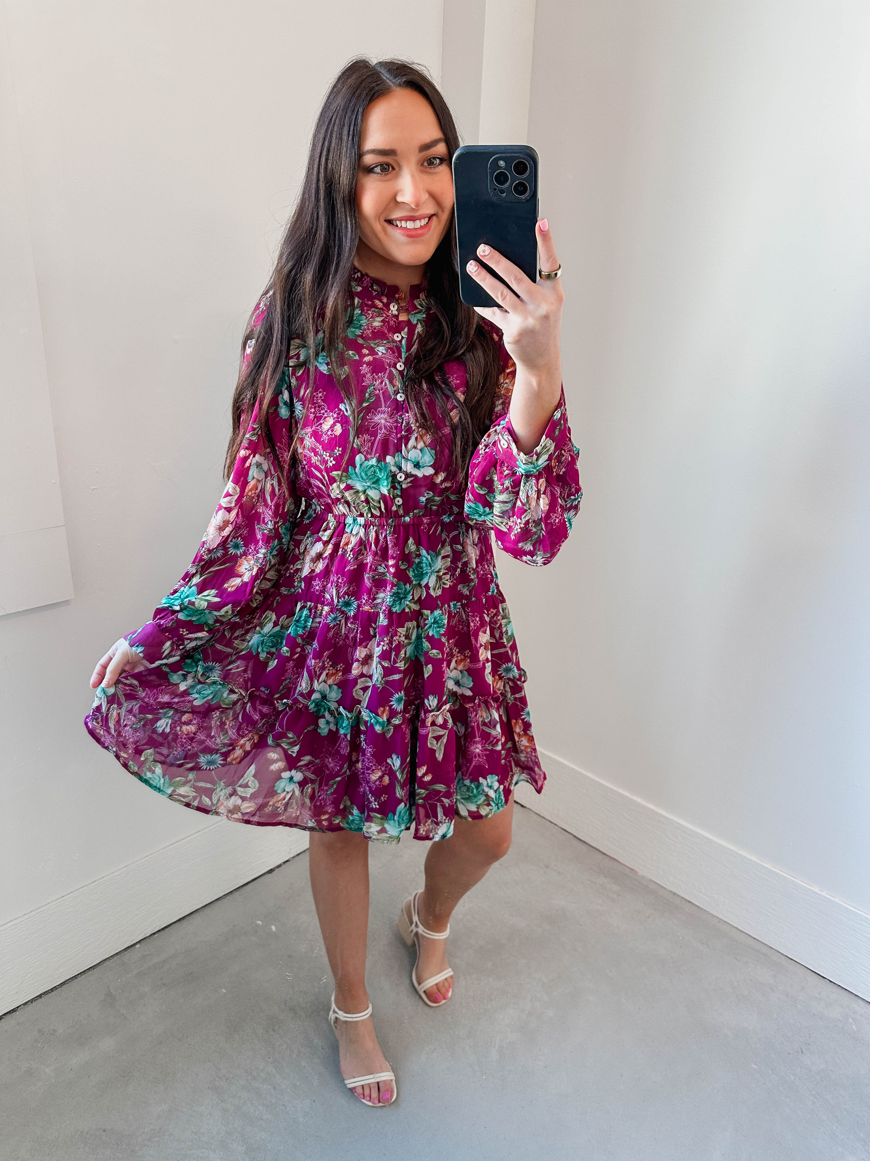 Jaclyn Floral Mini Dress - Image 7