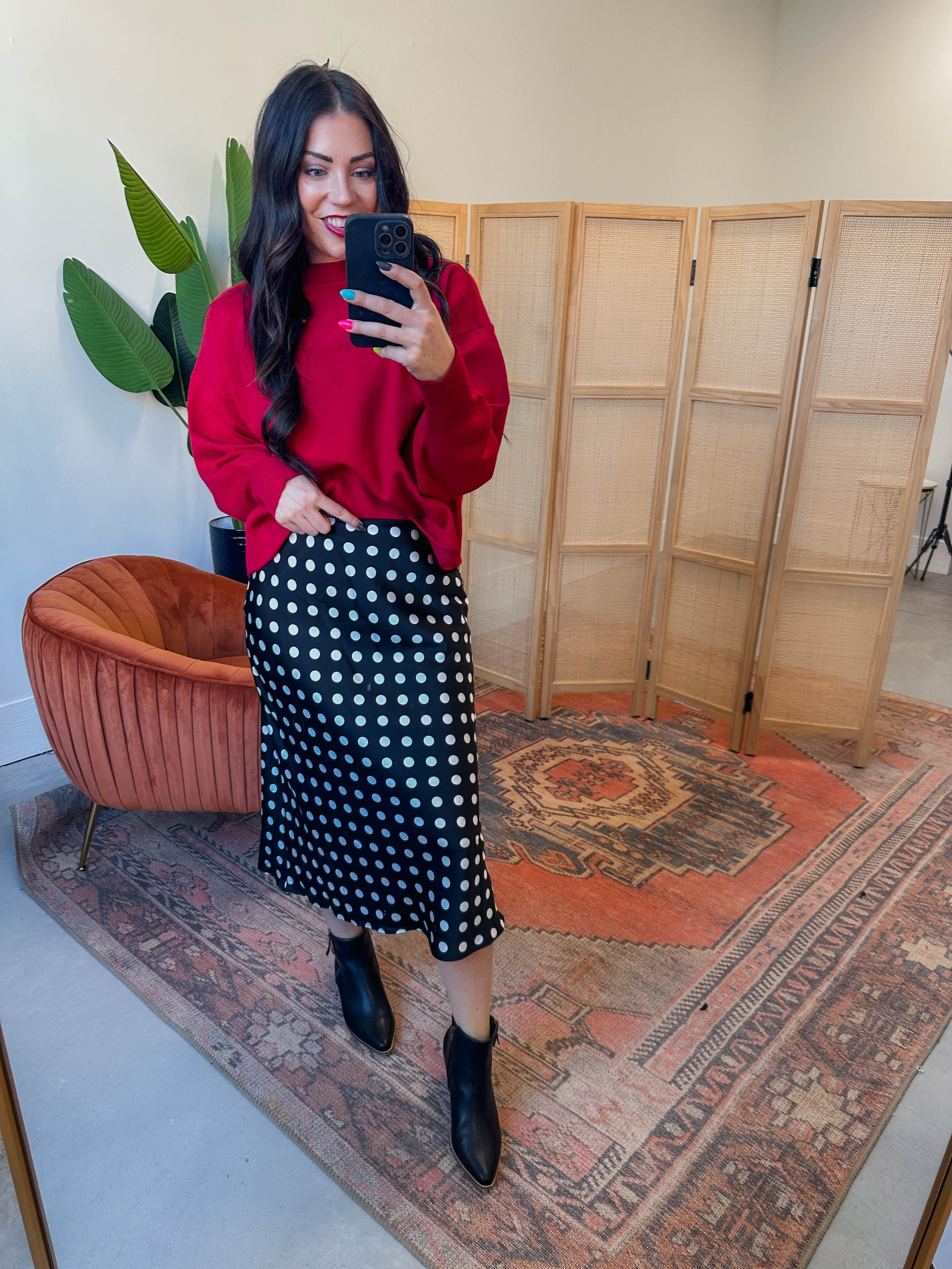 Lola Polka Dot Skirt - Image 7