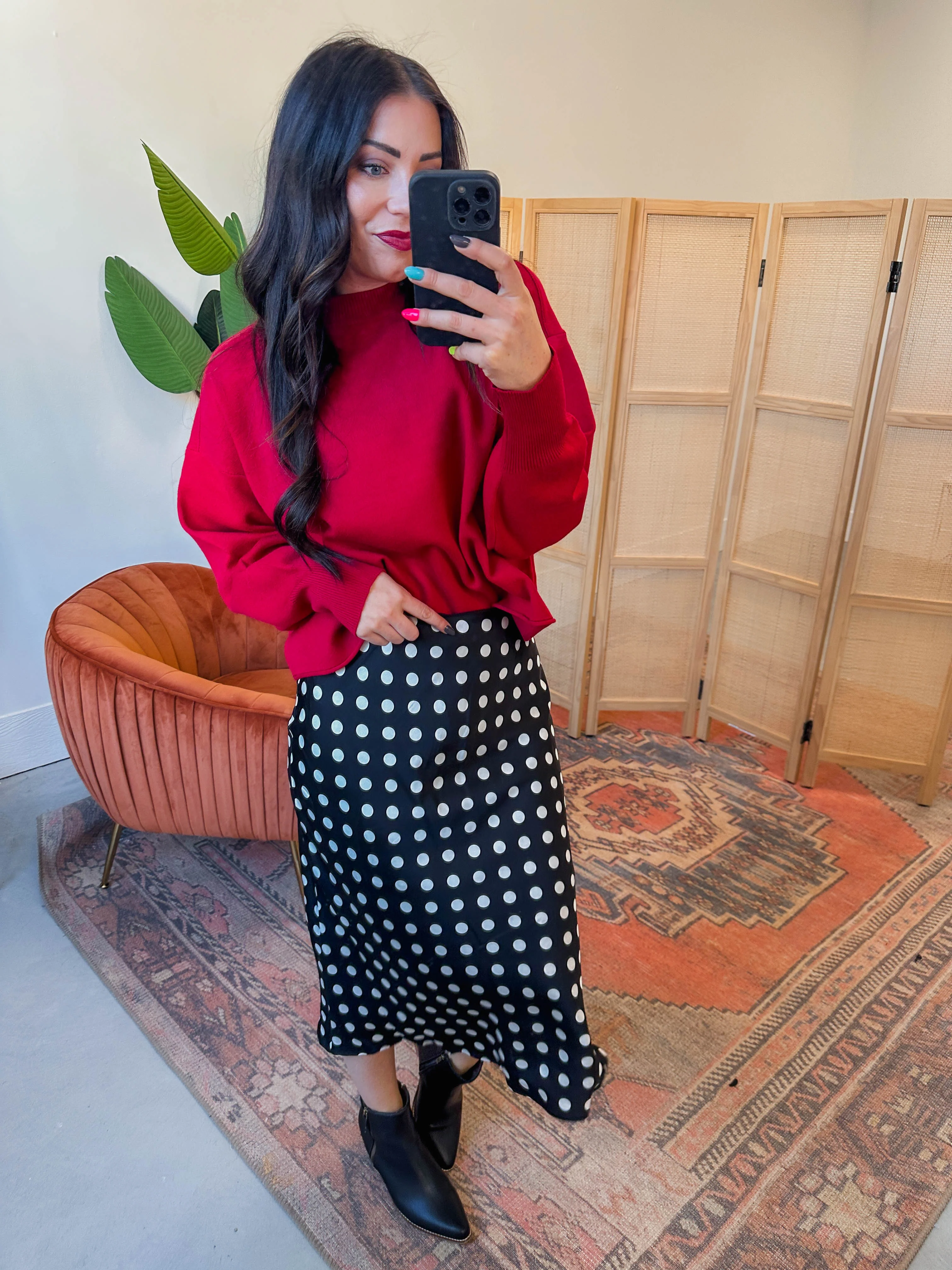 Lola Polka Dot Skirt - Image 9