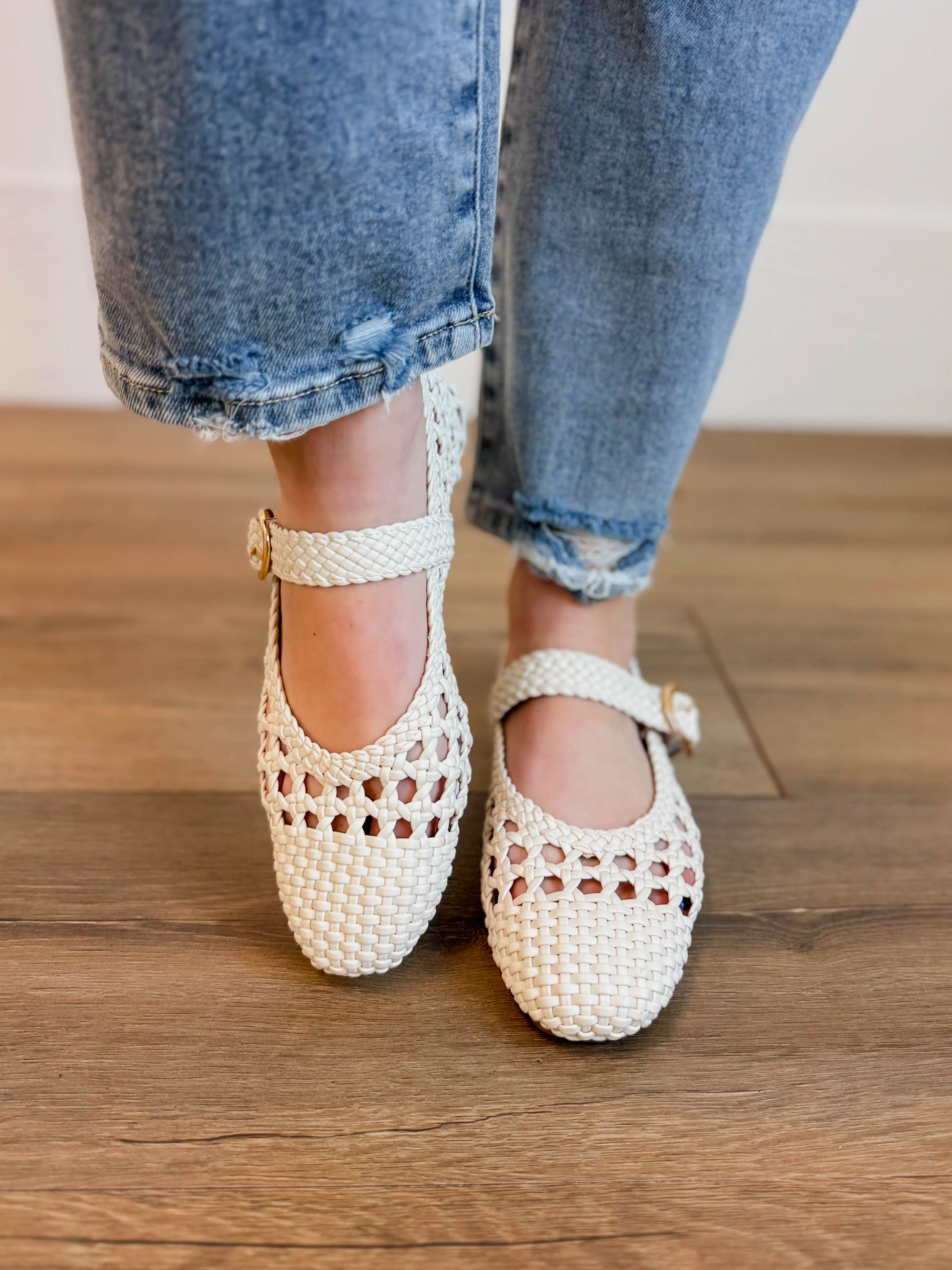 Corky's Mixed Feelings Flats-White - Image 4