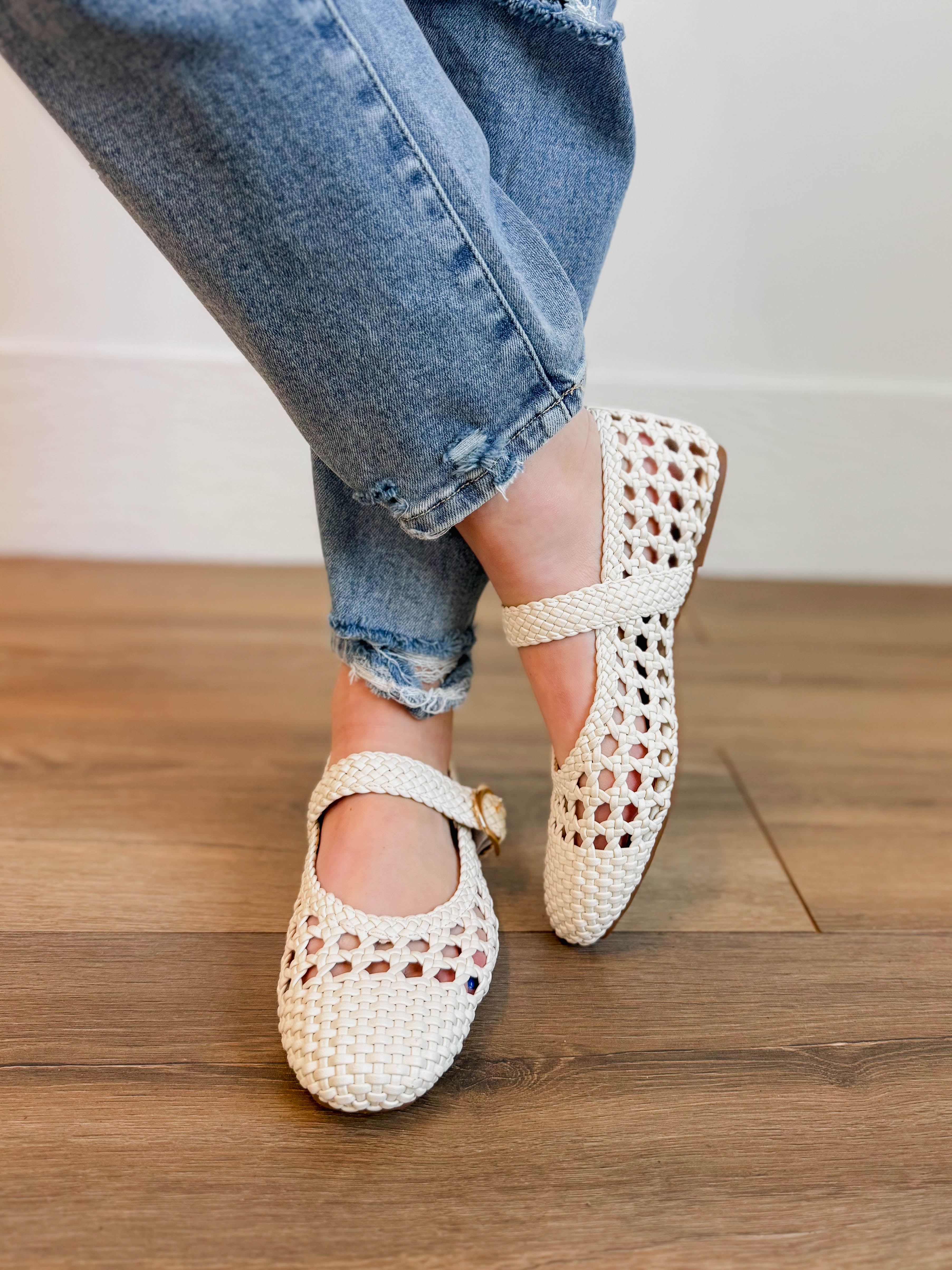 Corky's Mixed Feelings Flats-White - Image 5