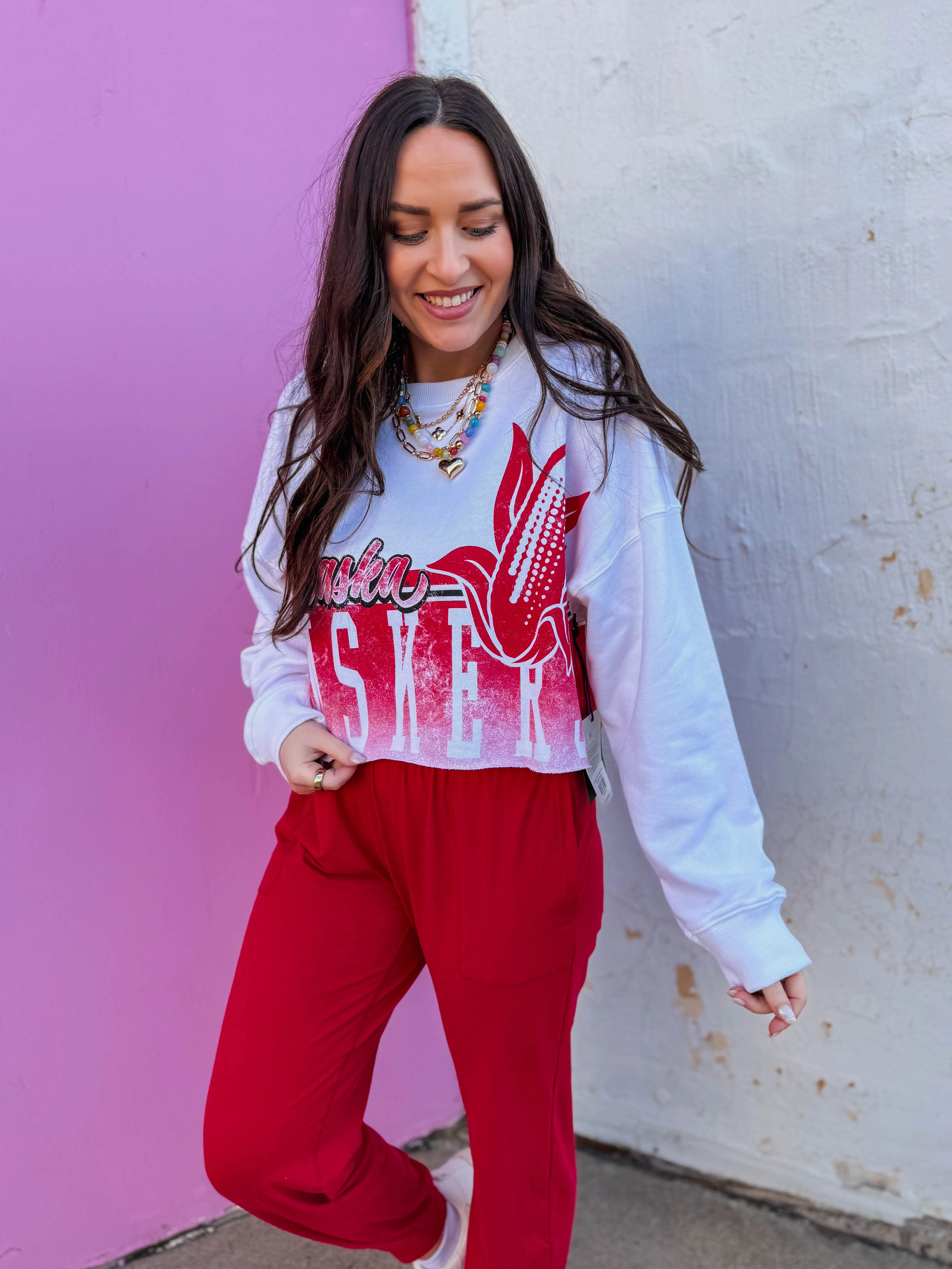 Nebraska Conway Cropped Pullover - Image 4