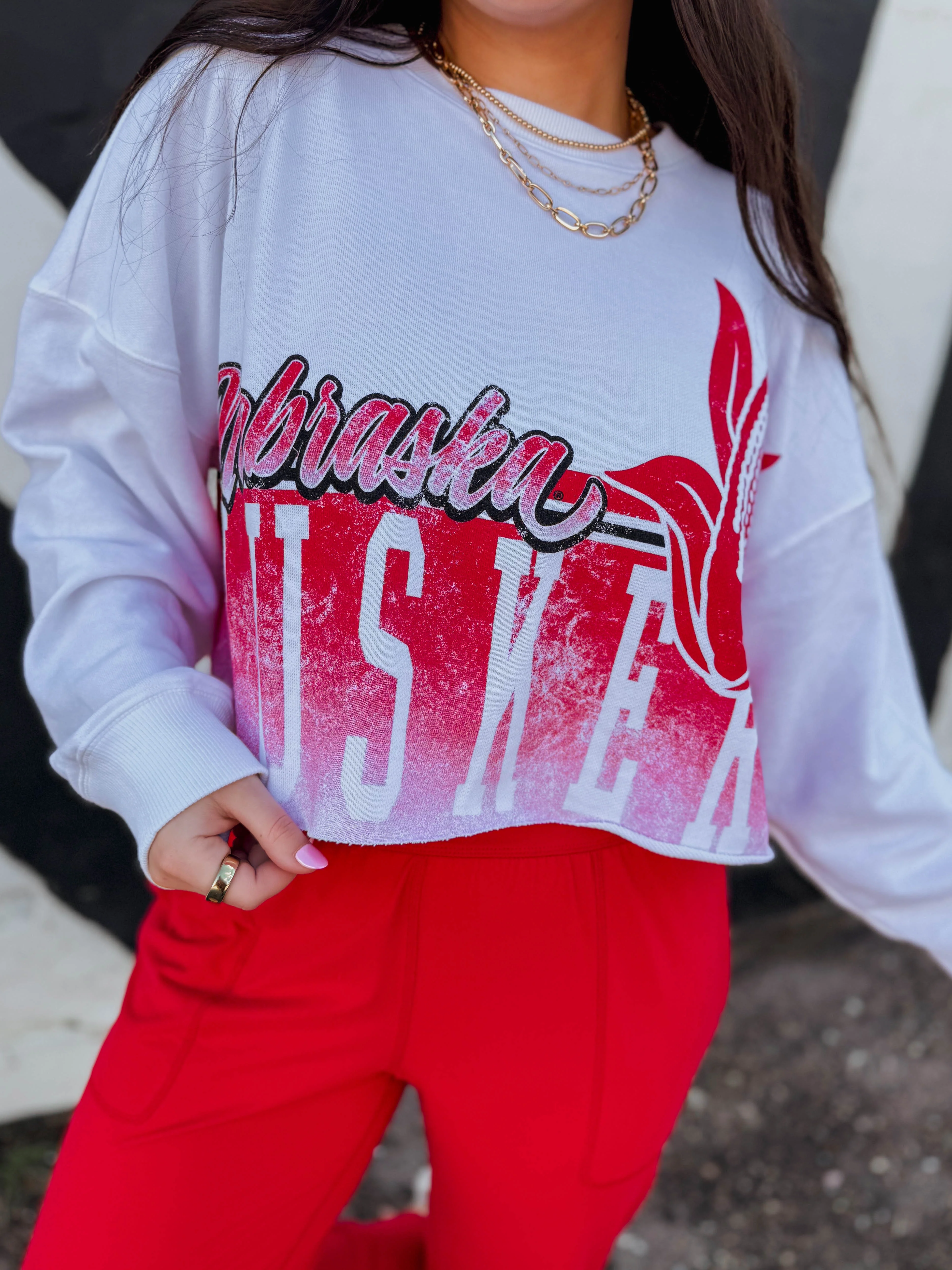 Nebraska Conway Cropped Pullover - Image 7