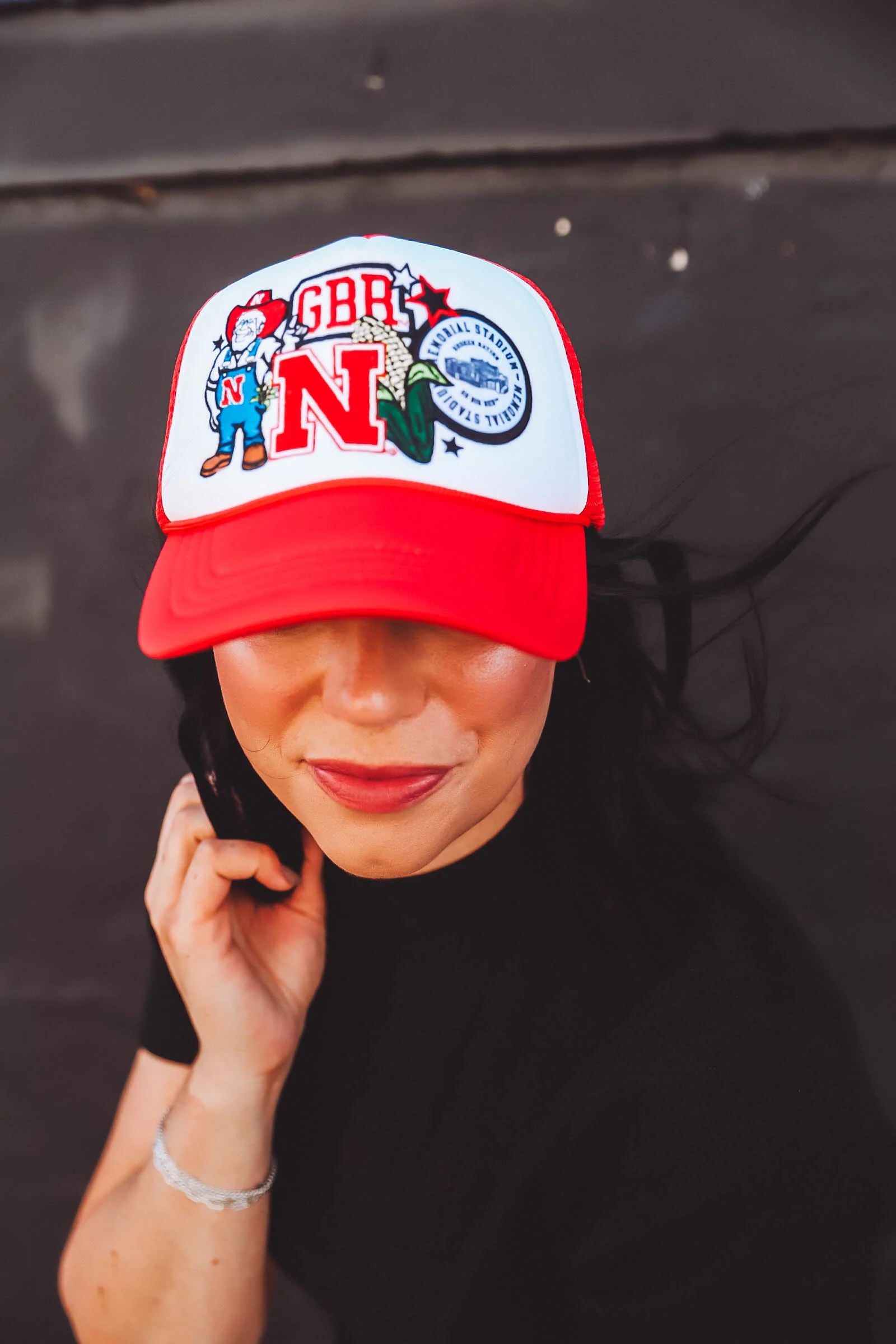 Nebraska Layered Patch Trucker Hat - Image 10