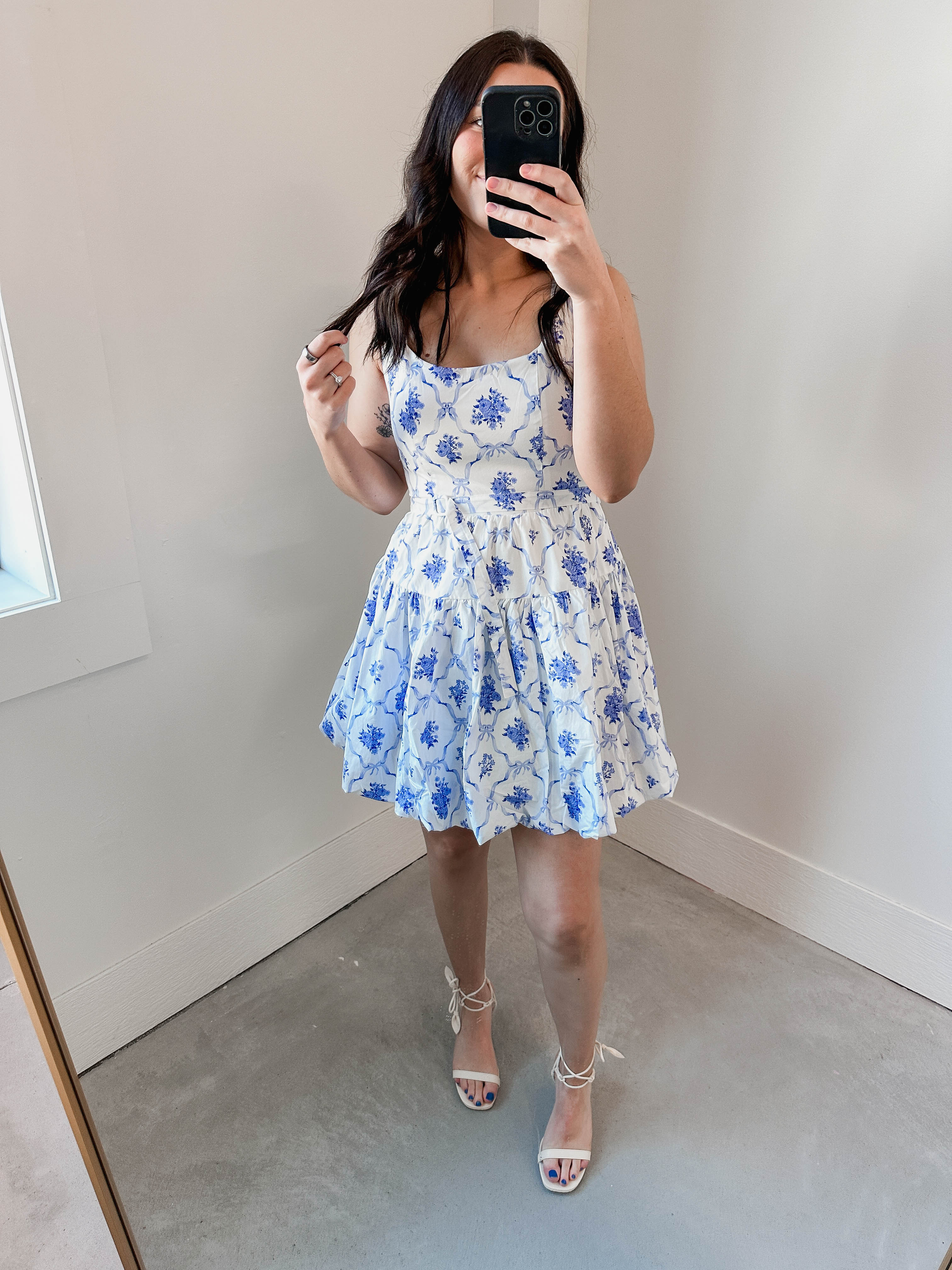 Nia Floral Mini Dress - Image 11