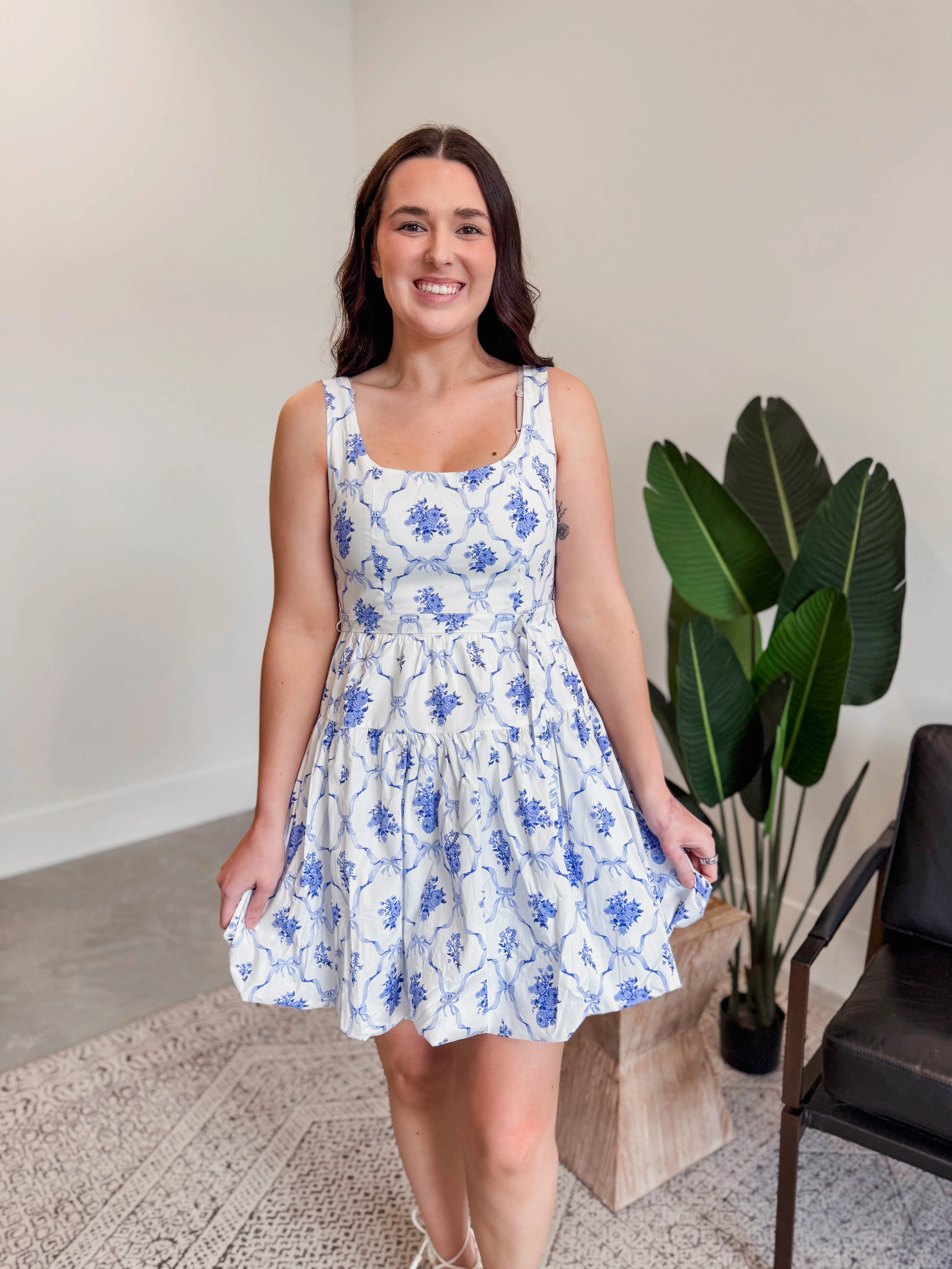 Nia Floral Mini Dress - Image 4