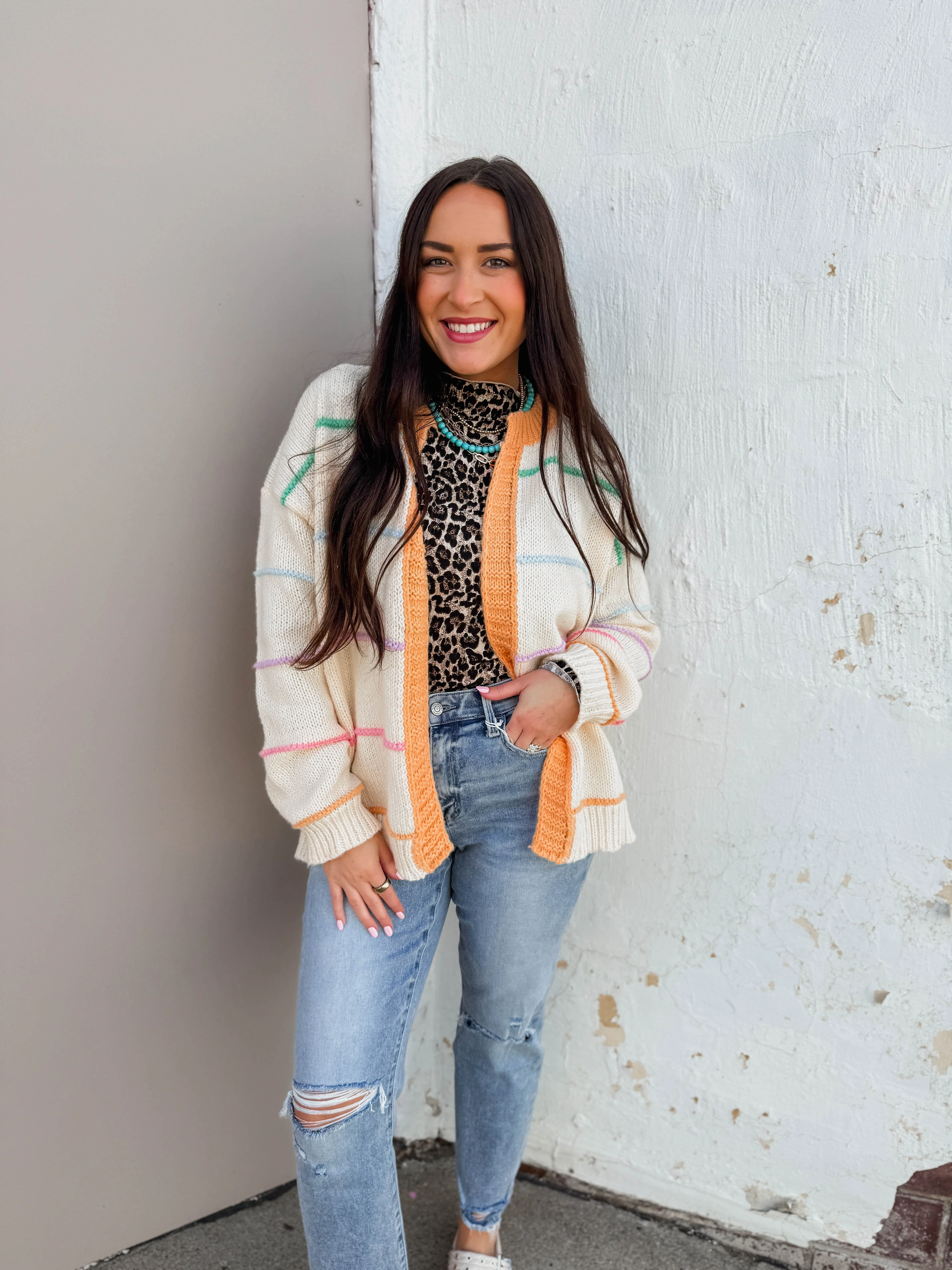 Penelope Striped Cardigan - Image 3