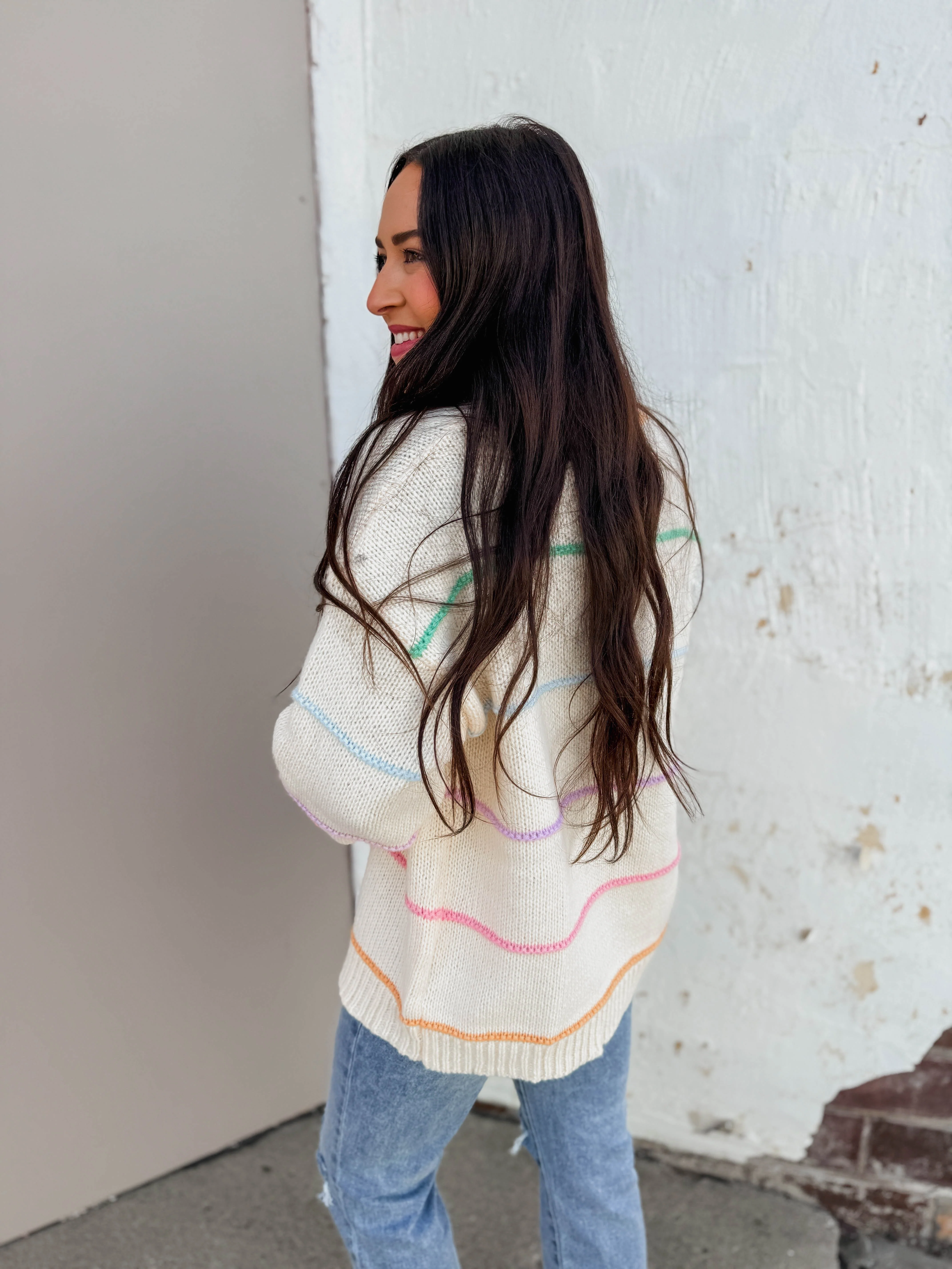 Penelope Striped Cardigan - Image 6